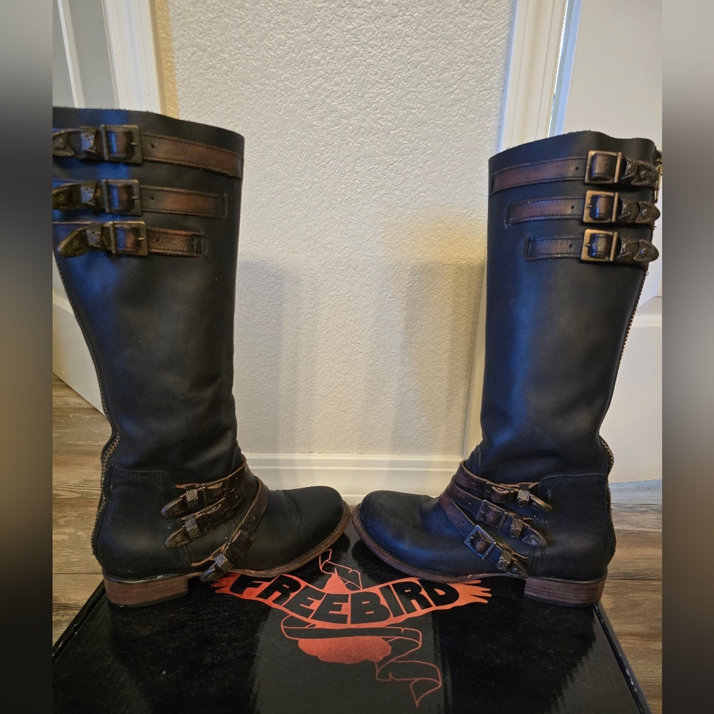 Freebird Raylene Sz 9 black women's boots